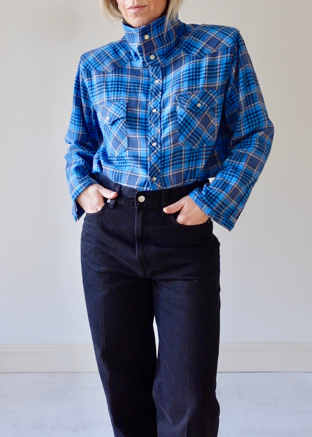 The Frame - Blue and Grey Check