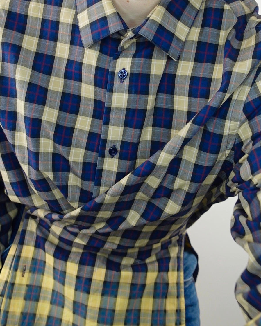 The Everyday - Navy Dipped Check