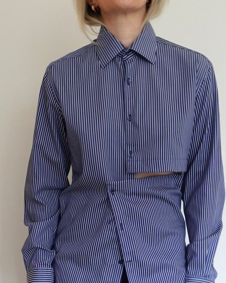 The Weekender - Navy and White Stripe