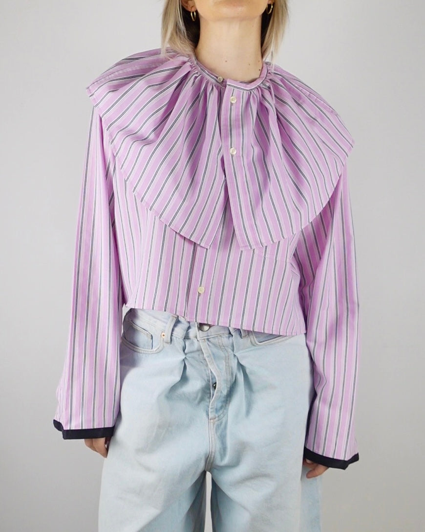 The Occasion Shirt - Pink and Black Stripe