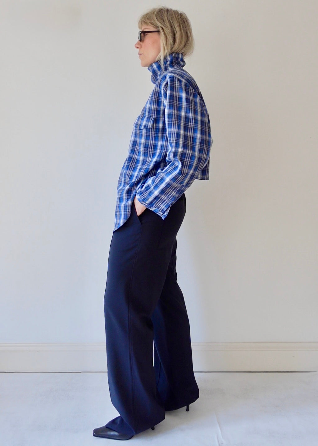 The Frame - Blue and Black Check