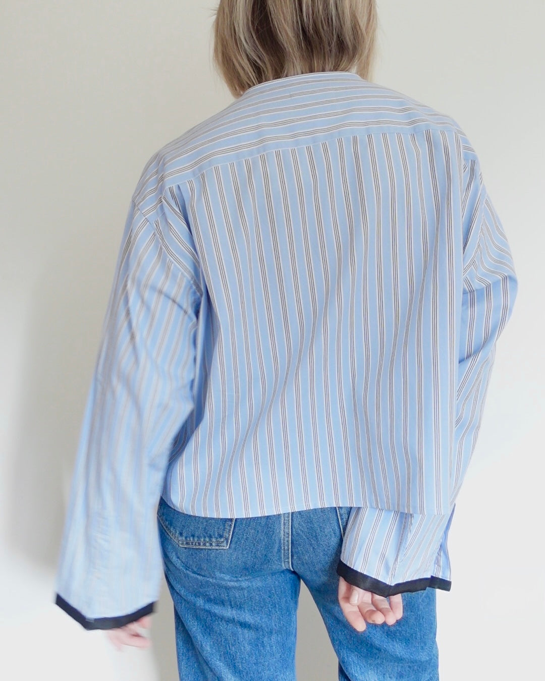 The Occasion Shirt - Blue and Black Stripe