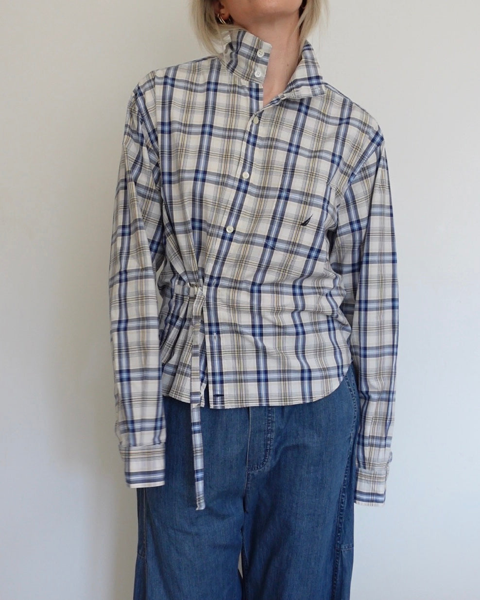 The Funnel Shirt - Blue and Yellow Check