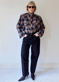 The Frame - Brown and Navy Check
