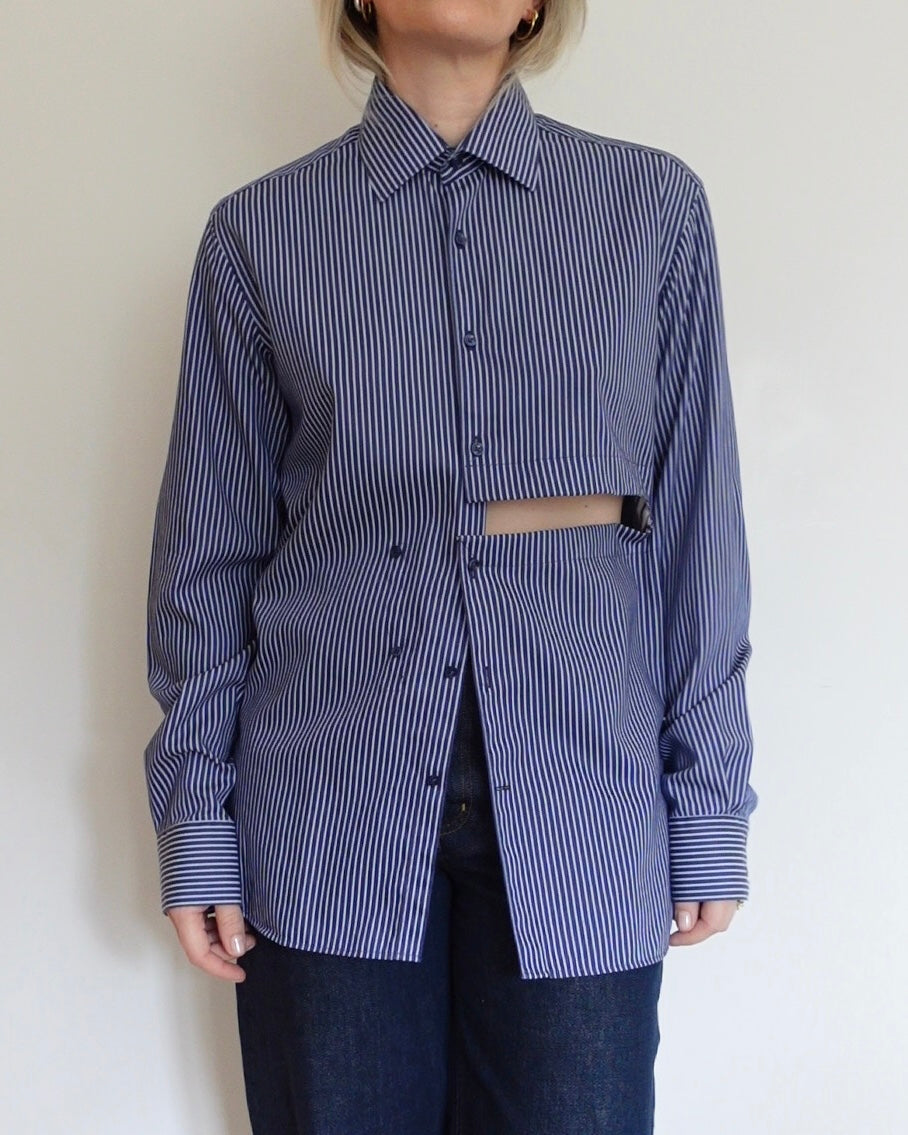 The Weekender - Navy and White Stripe