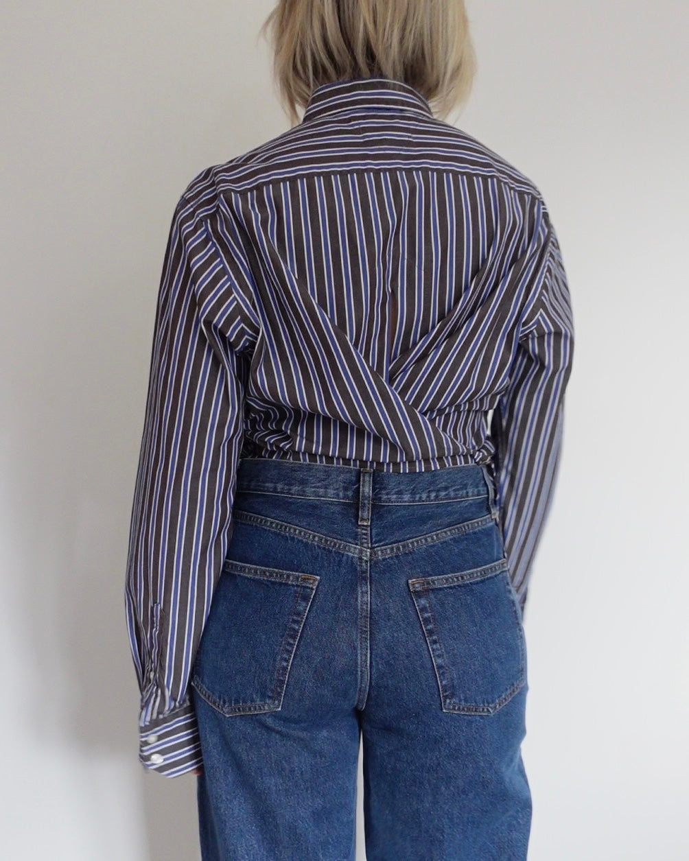 The Weekday - Blue and Brown Stripe