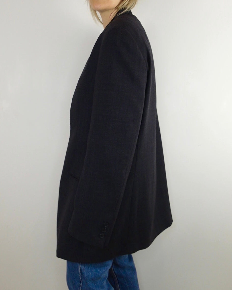 The Minimal Blazer - Charcoal