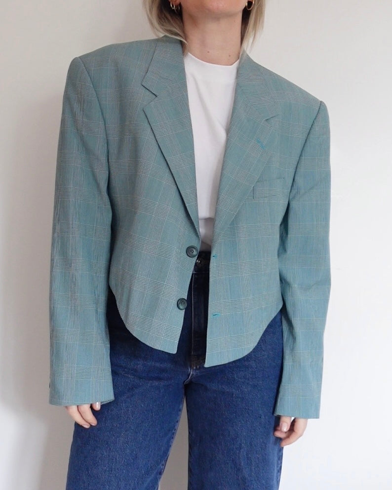 The Jane Jacket - Jade Check