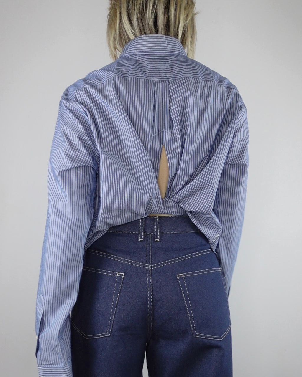 The Weekday - Blue Mini Stripe