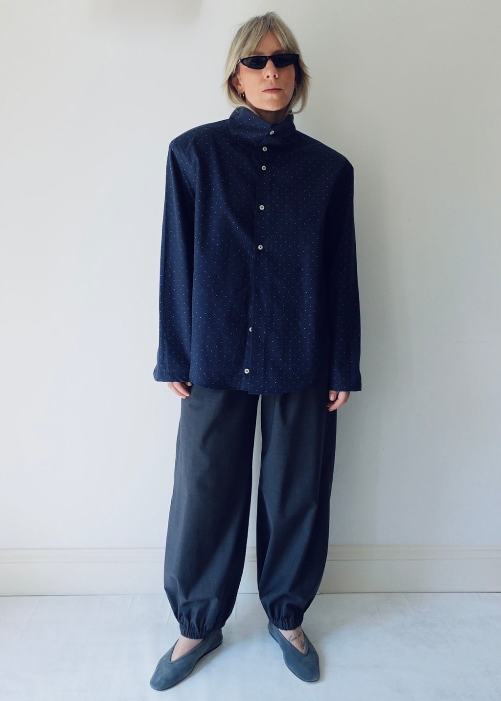 The Frame - Navy Dot