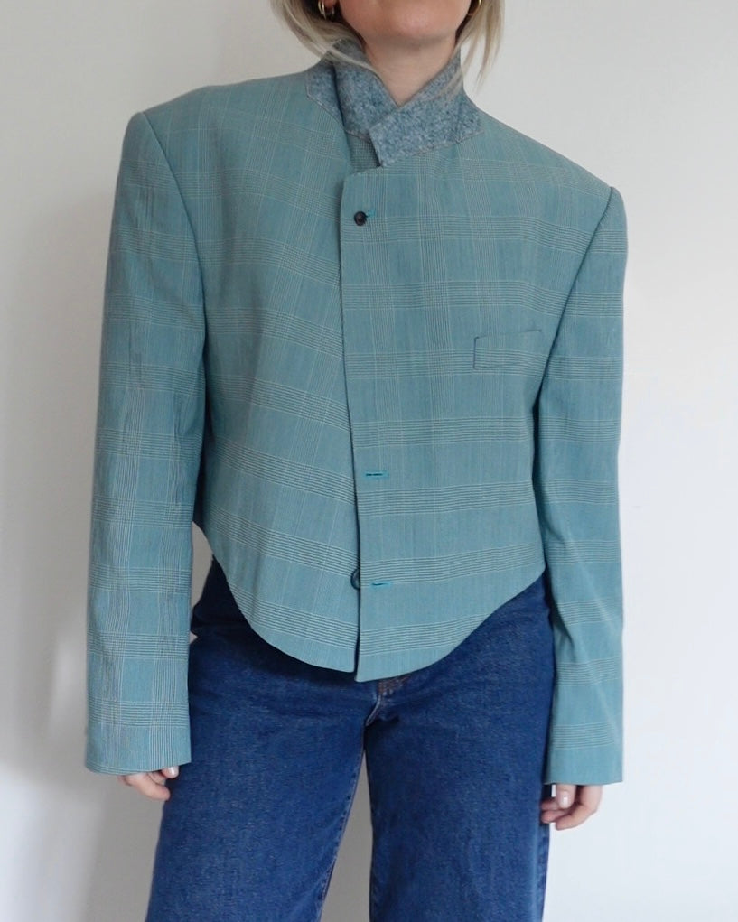 The Jane Jacket - Jade Check