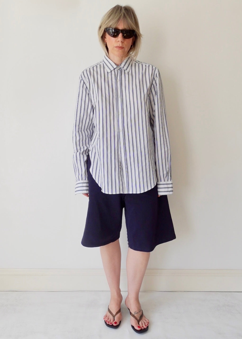 The Signature - Navy and White Stripe