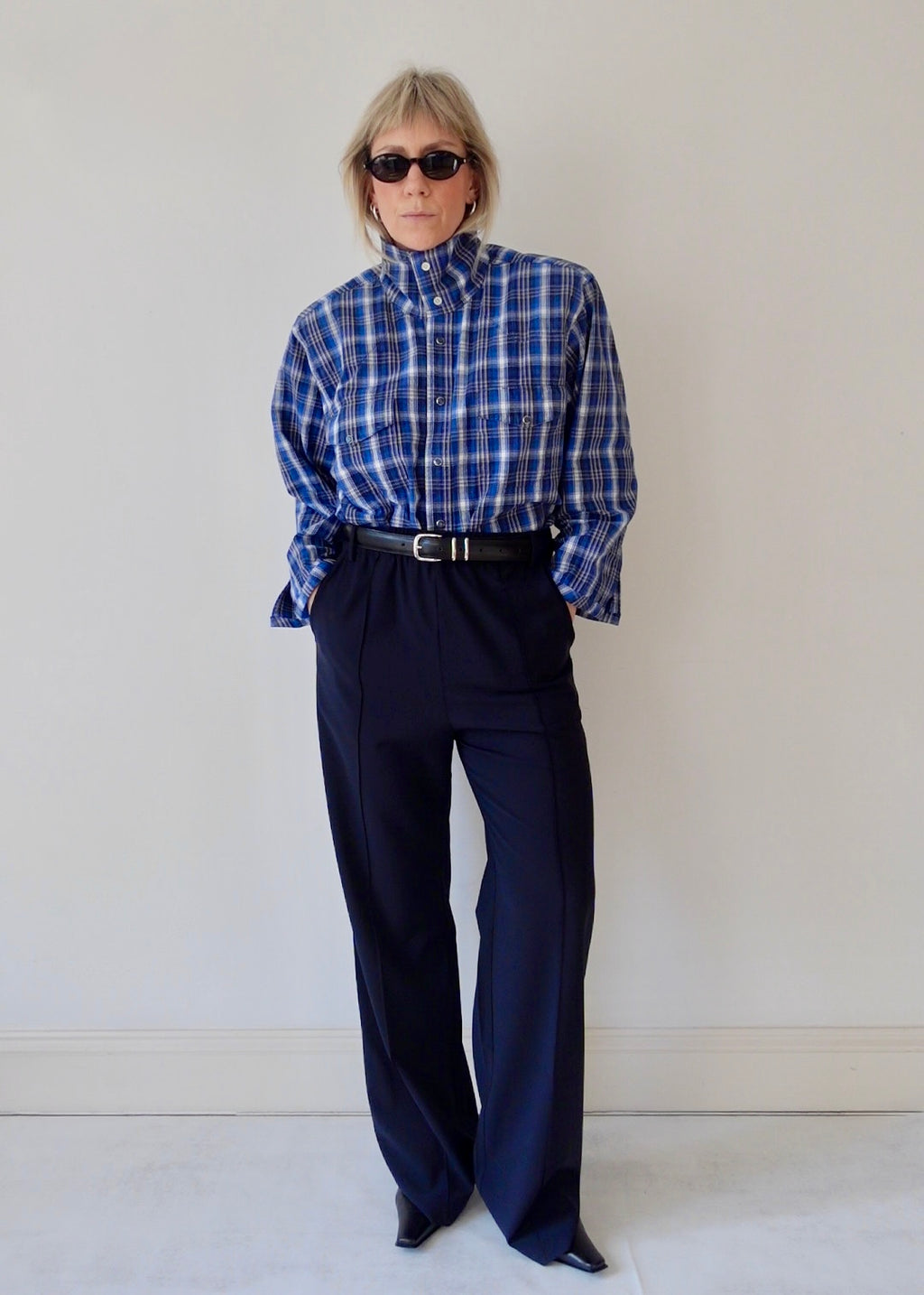 The Frame - Blue and Black Check