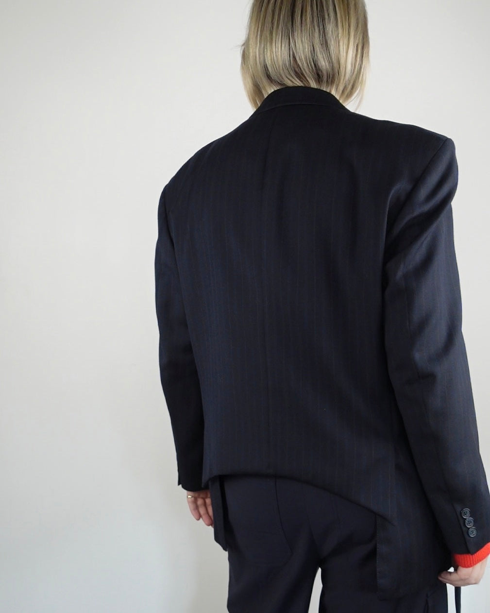 The Miles Blazer - Navy Pinstripe