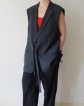 The Modify Blazer - Dark Grey Pinstripe