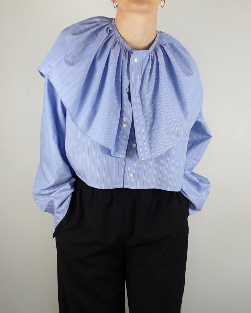 The Occasion Shirt - Blue and White Stripe