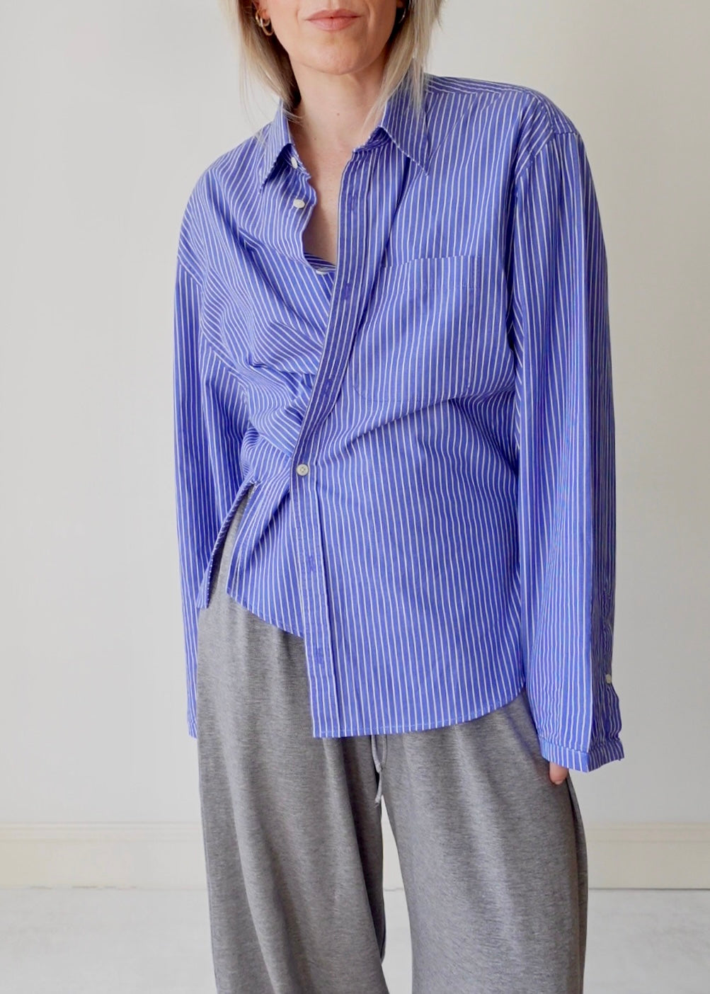 The Repeat - Blue with White Pinstripe