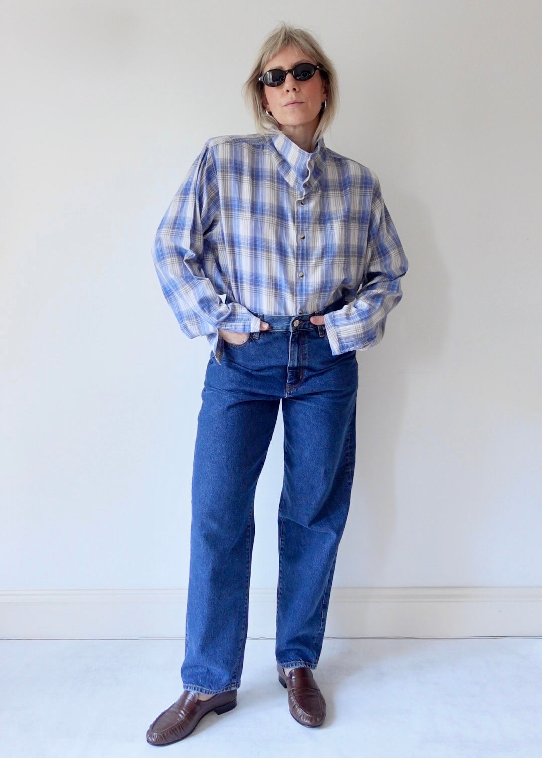 The Frame - Pale Blue Check