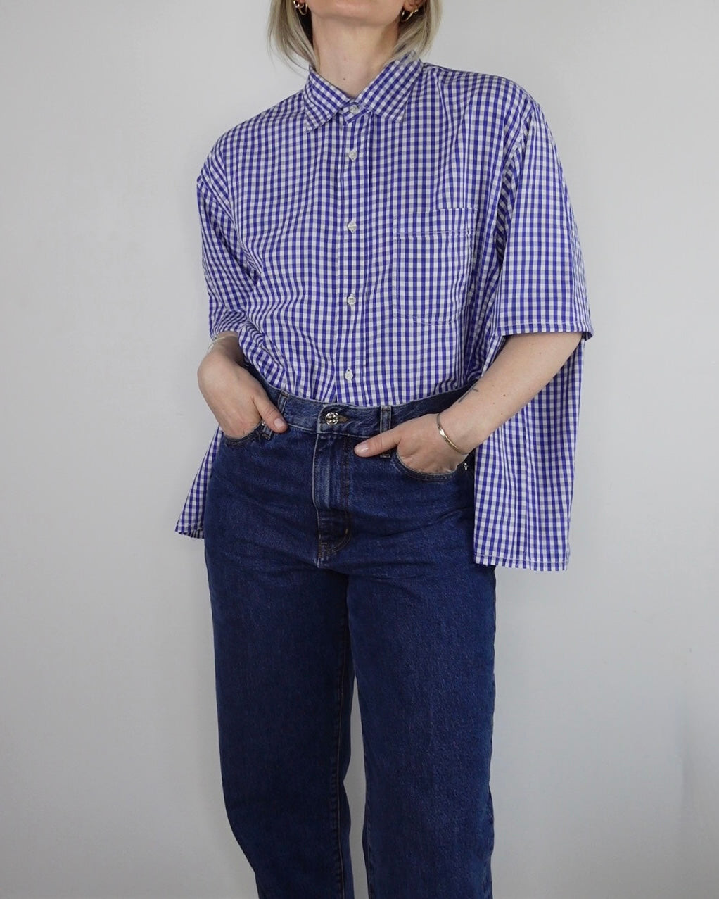 The Vacation Shirt - Blue Gingham