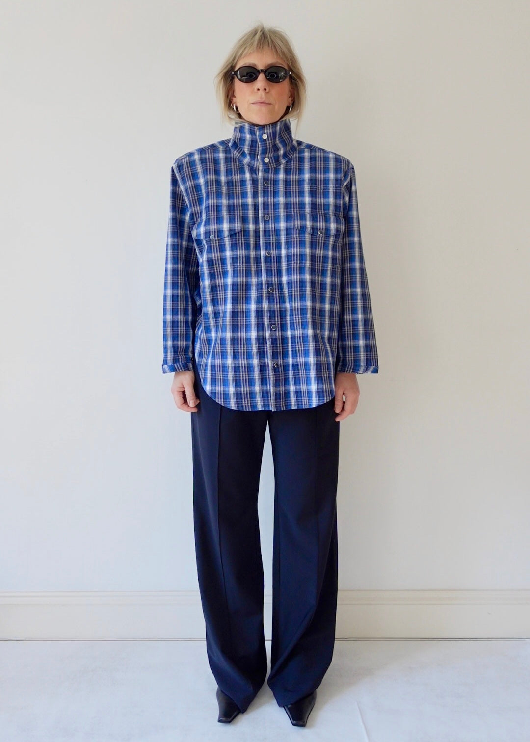 The Frame - Blue and Black Check