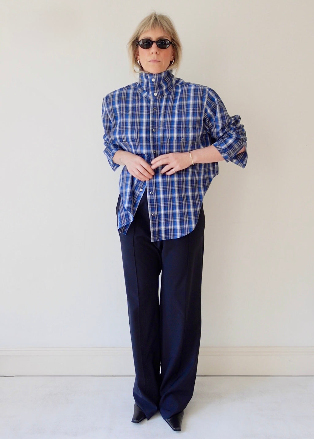 The Frame - Blue and Black Check