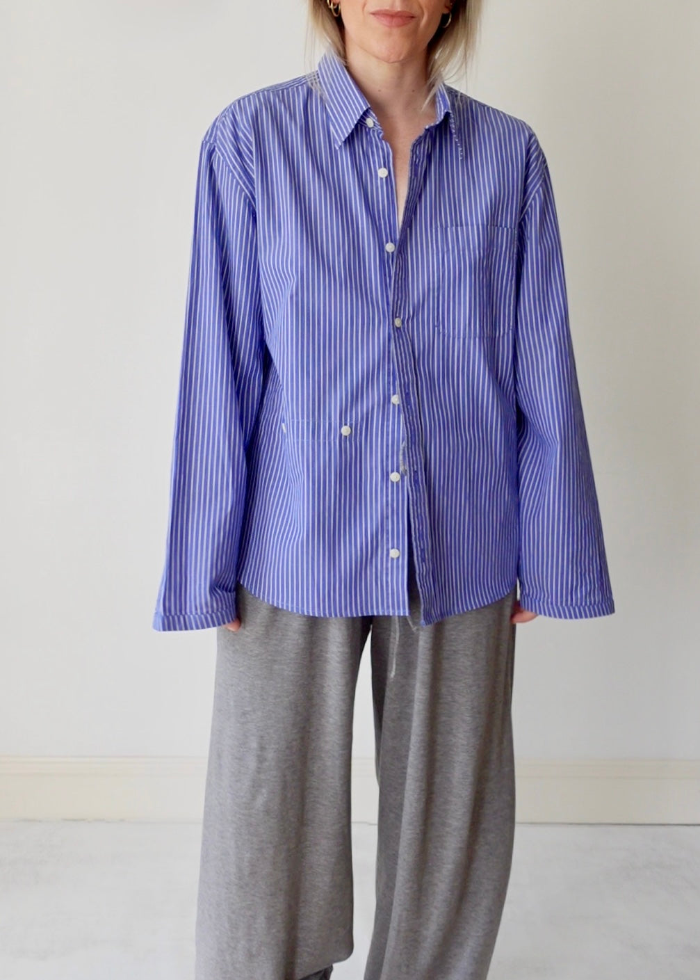 The Repeat - Blue with White Pinstripe