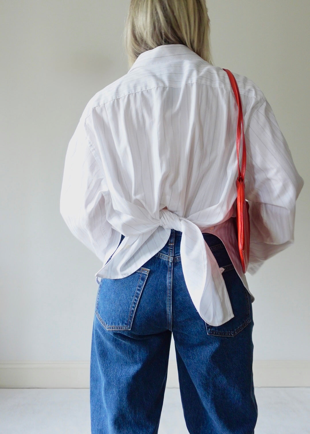 The Form - White Dobby Stripe