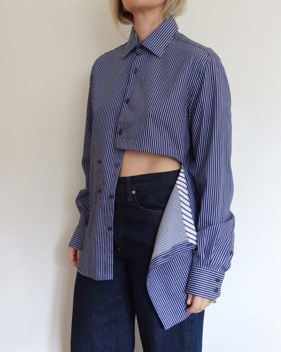 The Weekender - Navy and White Stripe