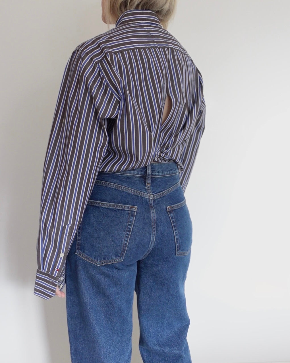 The Weekday - Blue and Brown Stripe