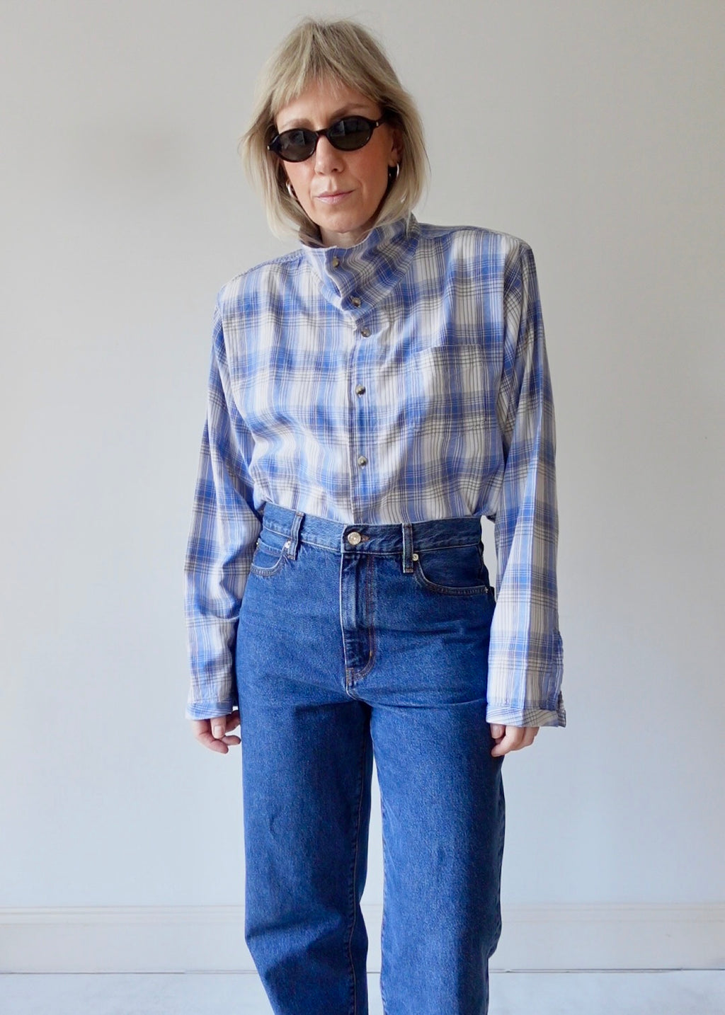 The Frame - Pale Blue Check