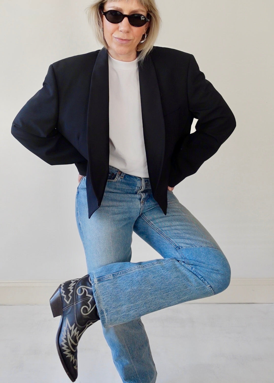 The Jane Jacket - Satin Lapel