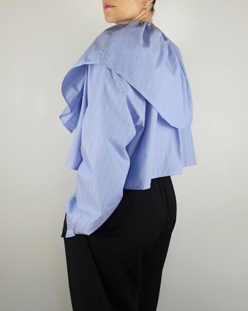 The Occasion Shirt - Blue and White Stripe