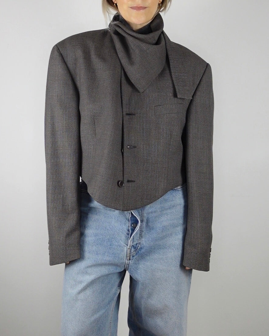 The Jane Jacket - Mole Stripe