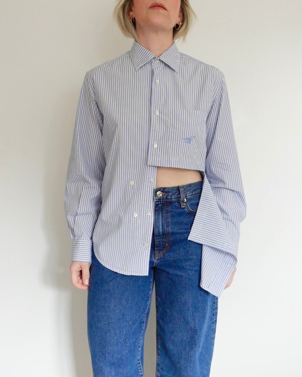 The Weekender - Light Blue and White Stripe