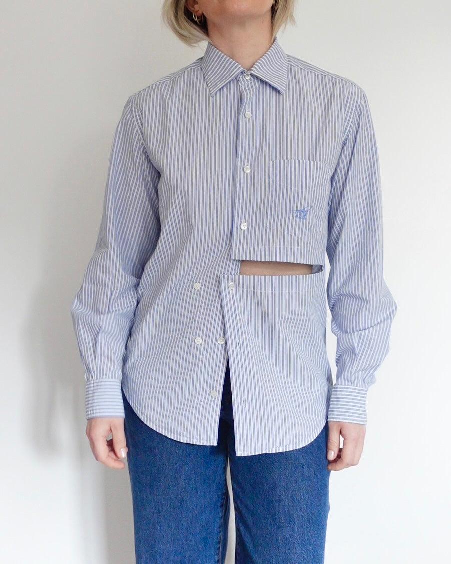 The Weekender - Light Blue and White Stripe