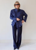 The Frame - Navy Pinstripe