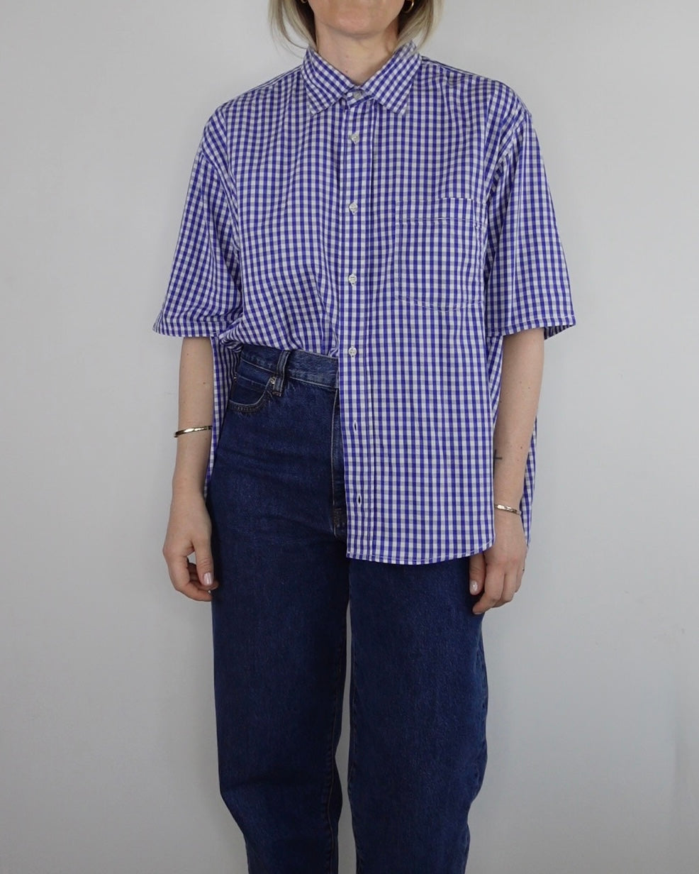 The Vacation Shirt - Blue Gingham