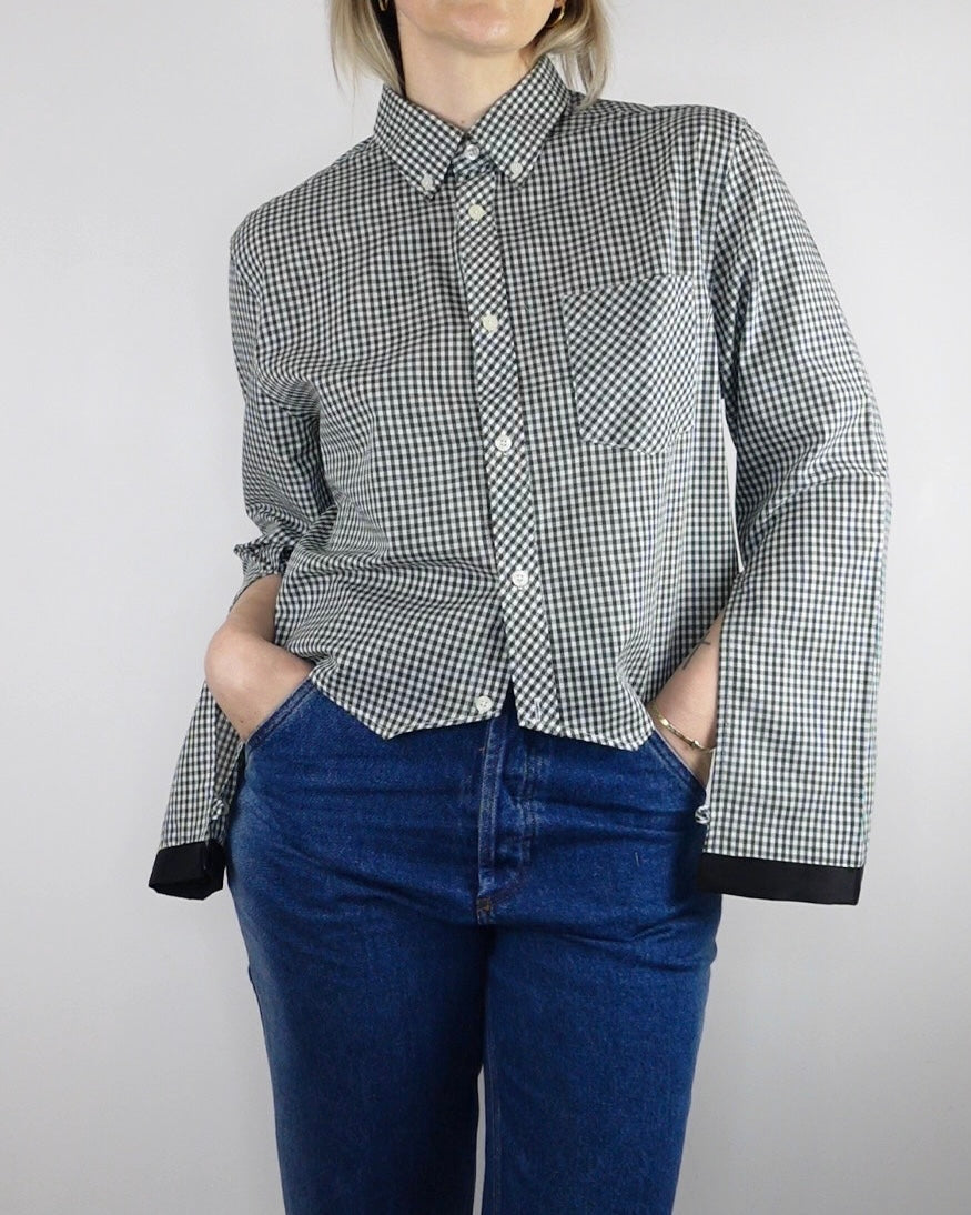 The Play Shirt - Forest Green Gingham