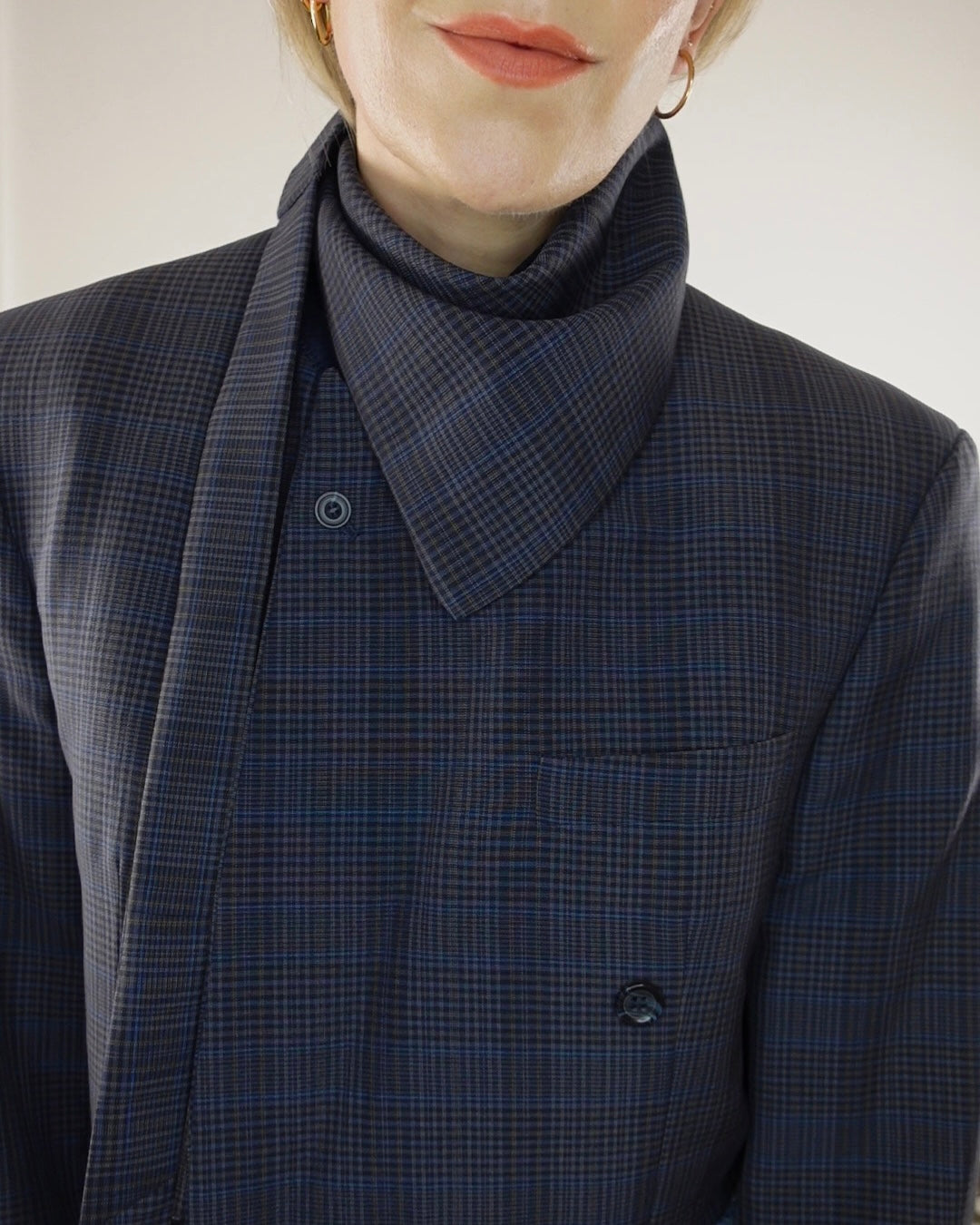 The Jane Jacket - Navy Check