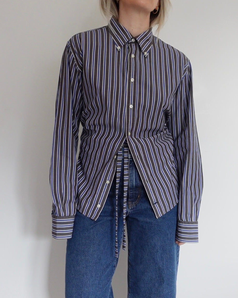 The Weekday - Blue and Brown Stripe