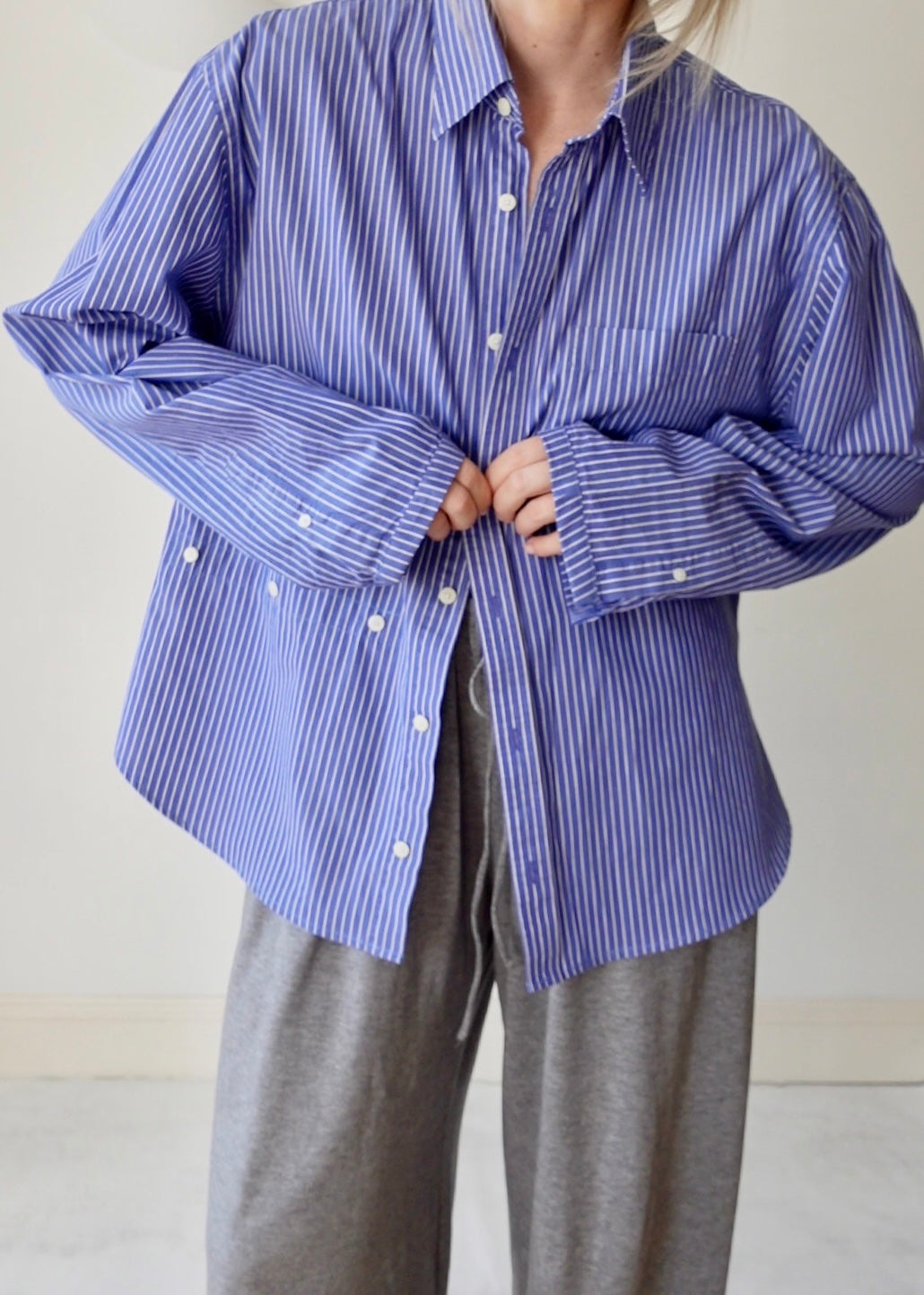 The Repeat - Blue with White Pinstripe