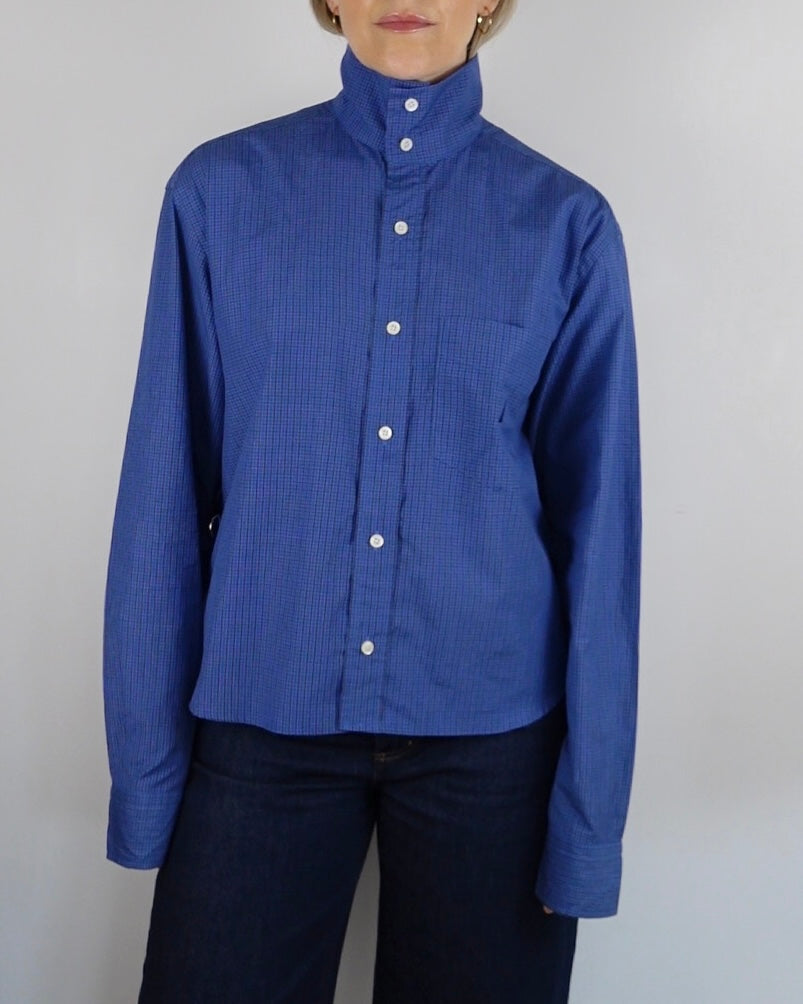 The Work Shirt - Blue and Navy Check