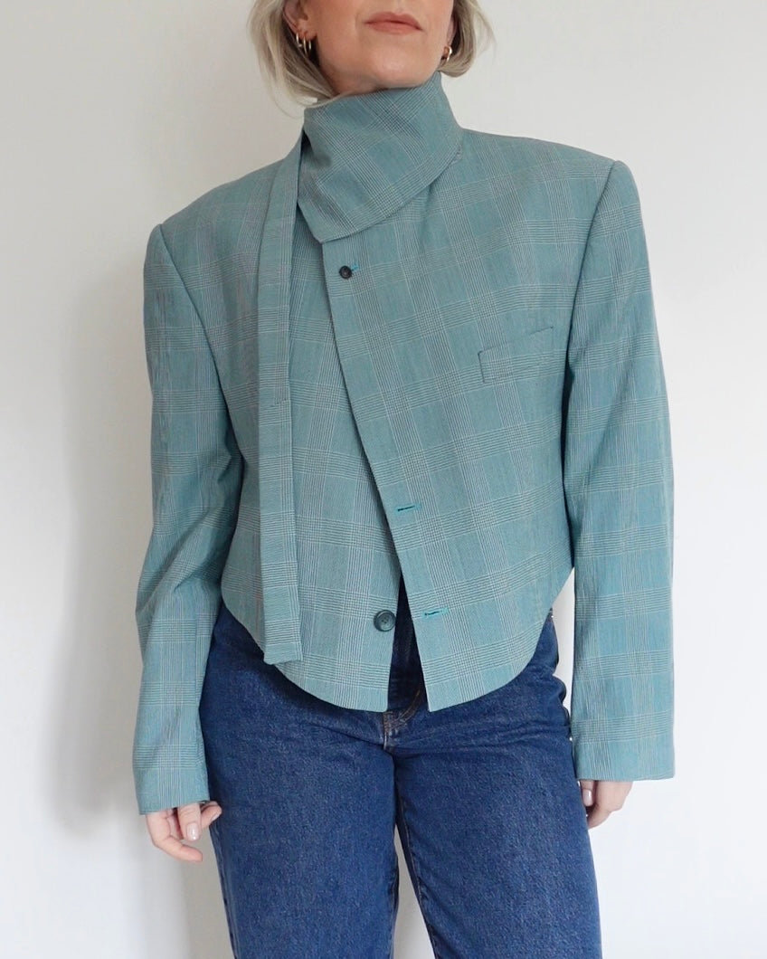 The Jane Jacket - Jade Check