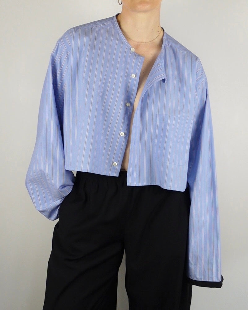 The Occasion Shirt - Blue and White Stripe