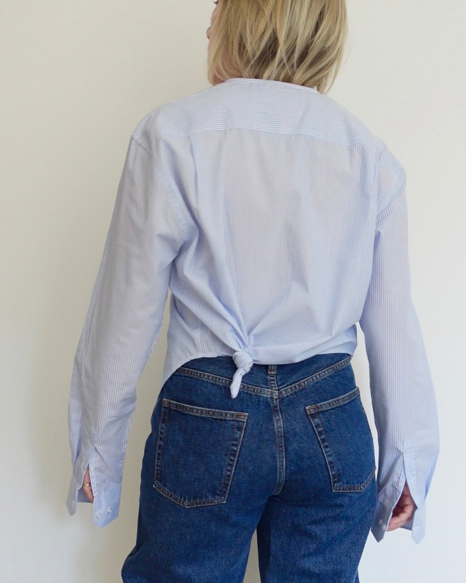 The V Shirt - Blue Stripe