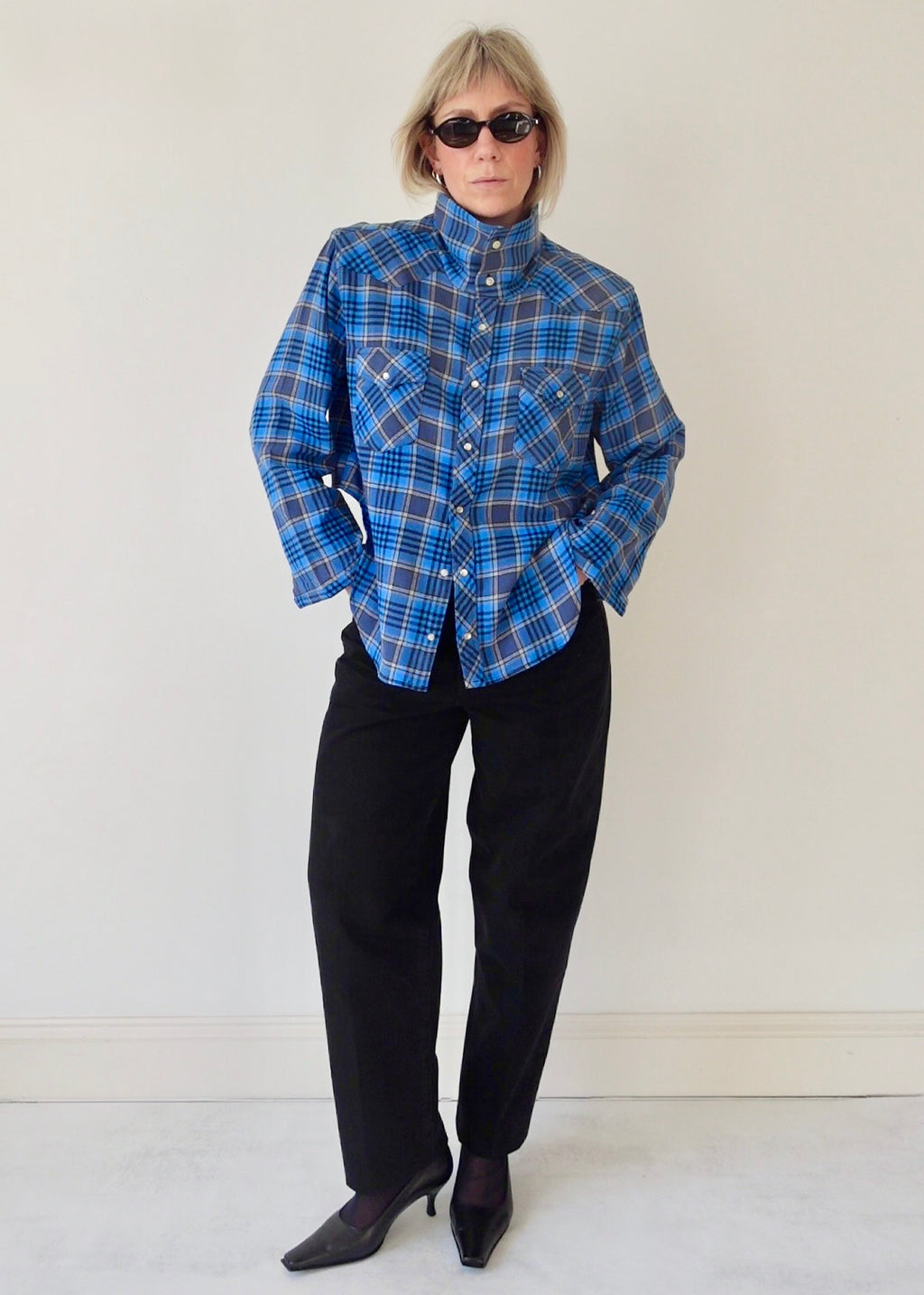 The Frame - Blue and Grey Check