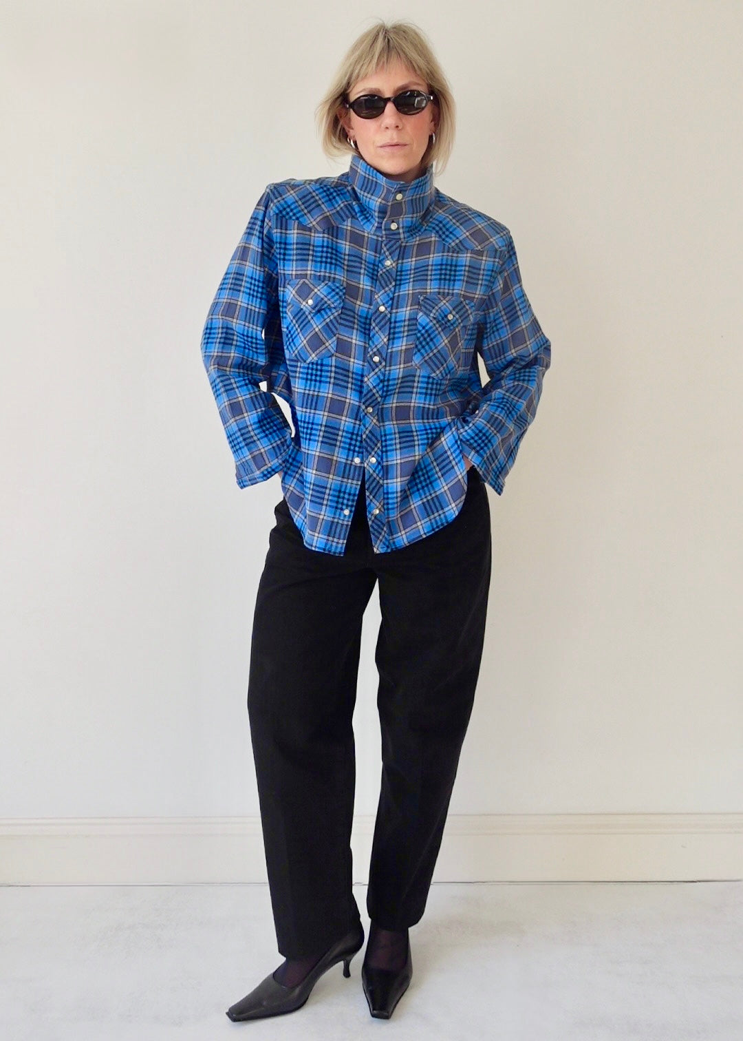 The Frame - Blue and Grey Check