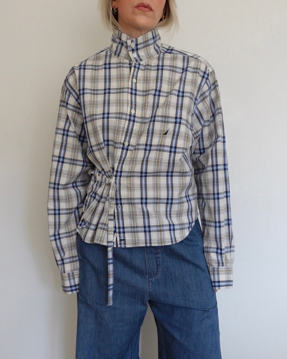 The Funnel Shirt - Blue and Yellow Check