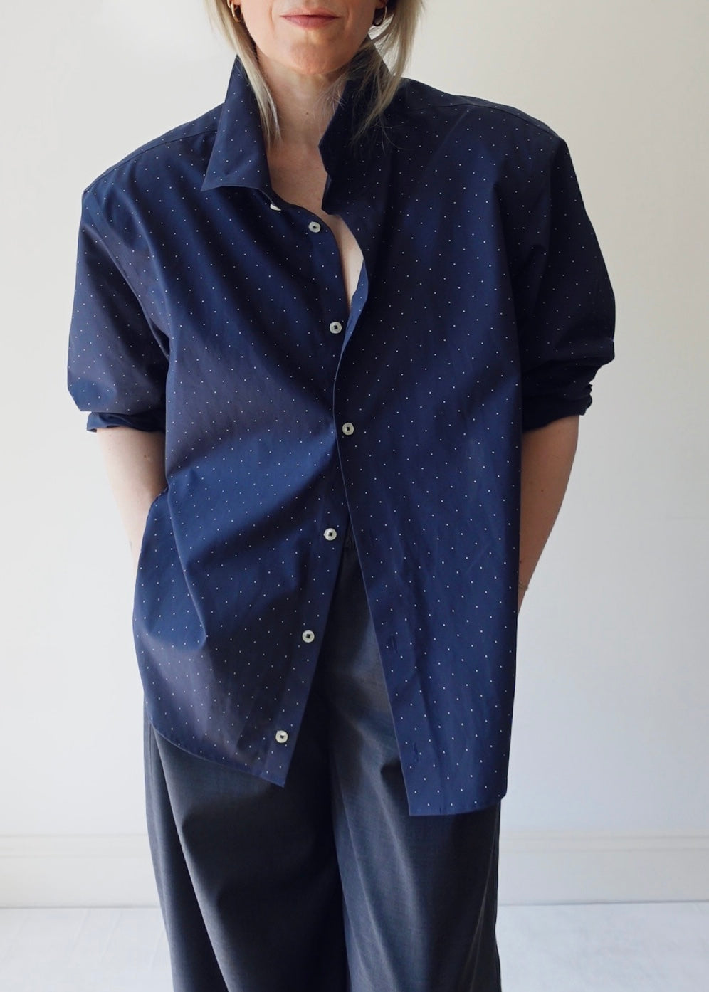 The Frame - Navy Dot