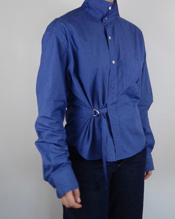 The Work Shirt - Blue and Navy Check